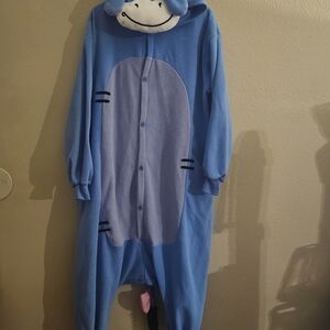 Adorable Blue Eeyore Kids One Piece Footie